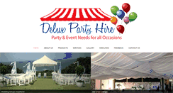 Desktop Screenshot of deluxpartyhire.com.au